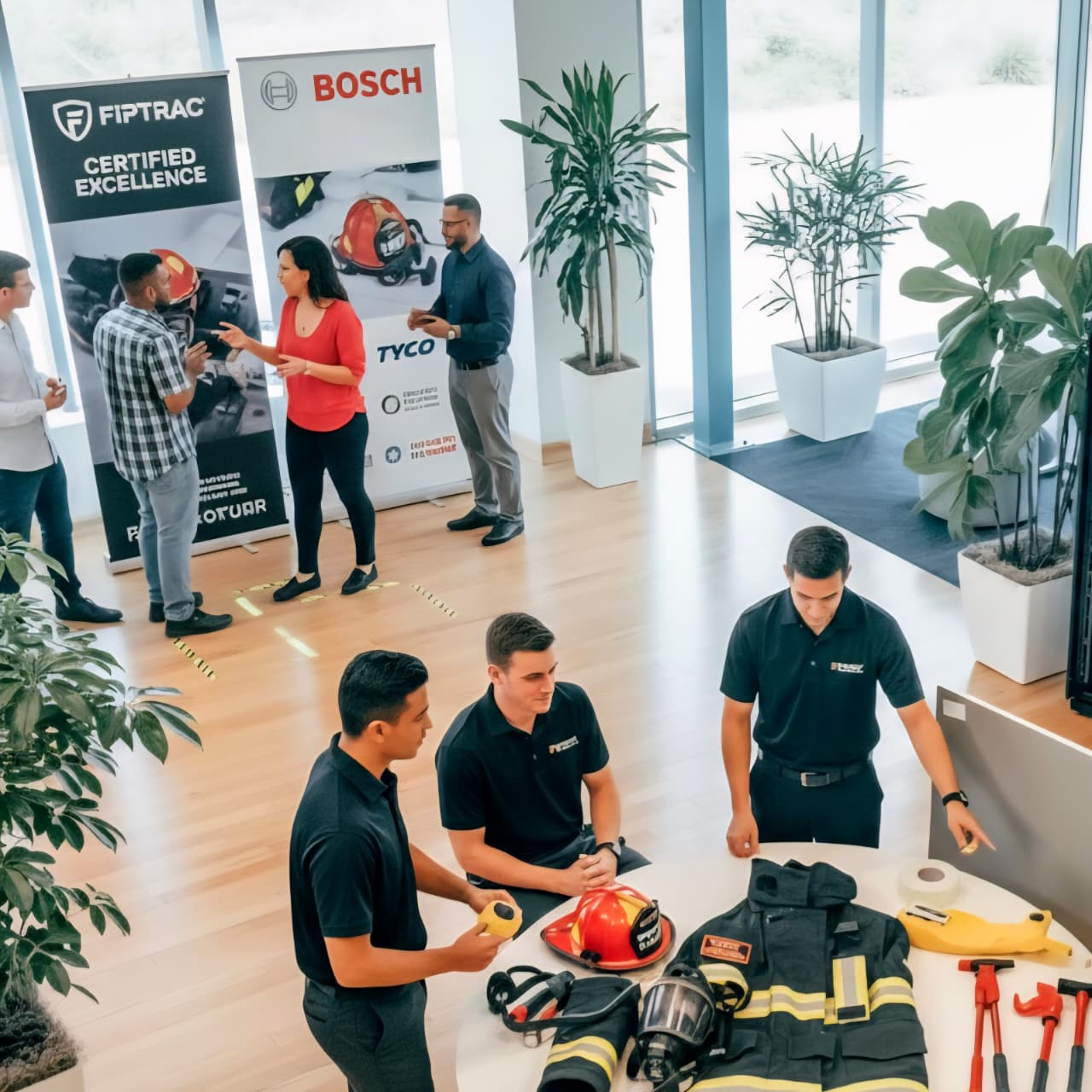 Professional team collaboration